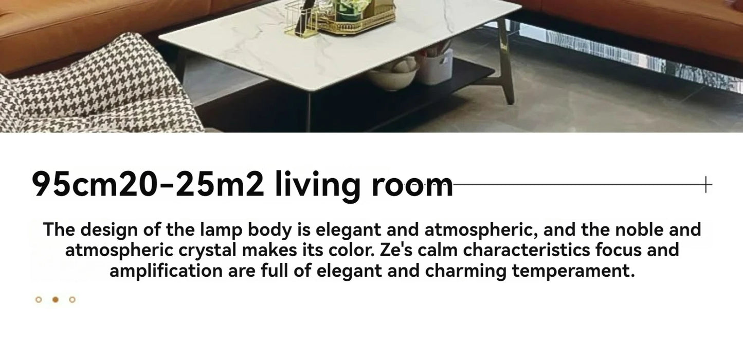 Post-modern Simple and Luxurious Crystal Chandelier Living Room Lamps Dining Room Decoration Household Led Indoor Lighting