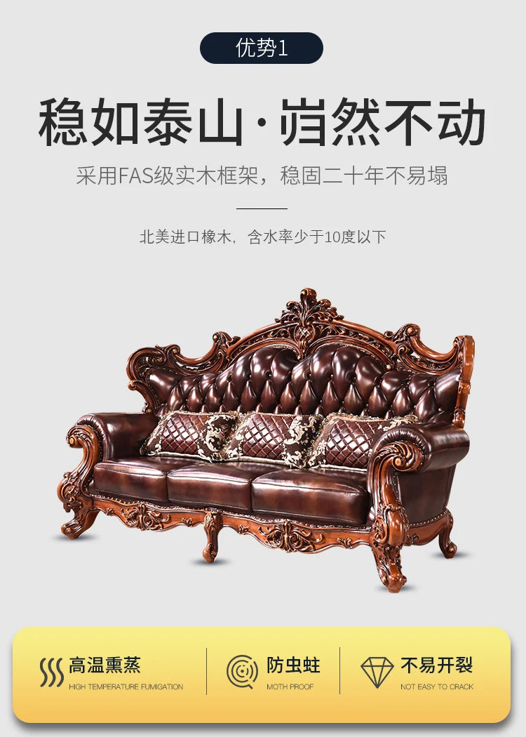 Adults Sleeper Sofas Classic Armrest Luxury Romantic Lounge Sofas Large Nordic Corner Sedie Da Soggiorno Home Decoration