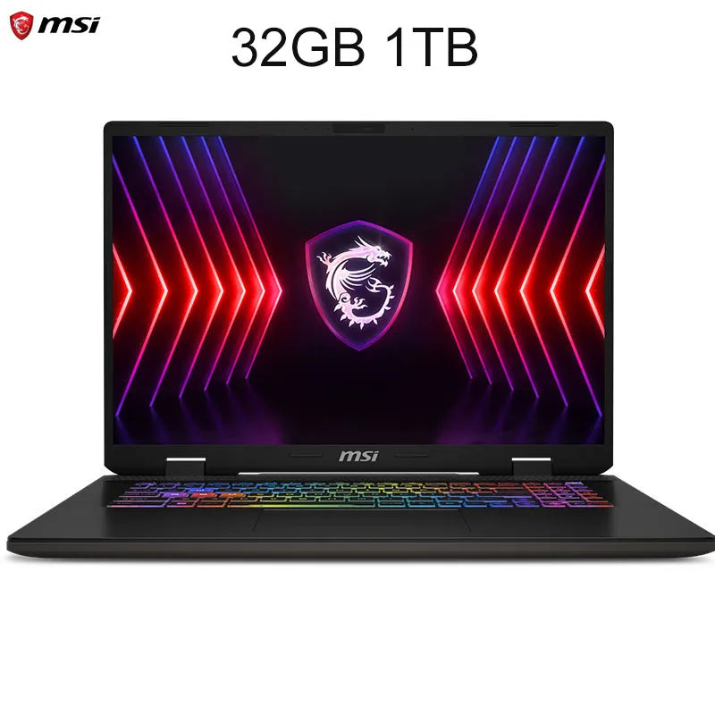 2024 MSI Sword 16 HX Laptop 16 Inch 2.5K QHD 240Hz IPS Screen Notebook i7-14700HX 16GB 1TB SSD RTX4060 Gaming Netbook Computer