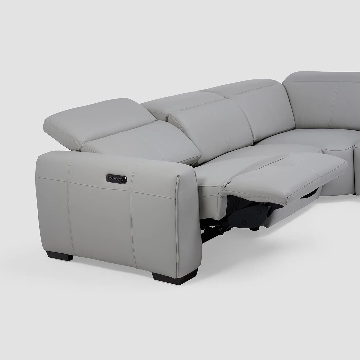 2024 New Modern Electric Leather Sofa Luxury Living Room Furniture Recliner Sofa Set Office Adjustable Functional Power Sofa