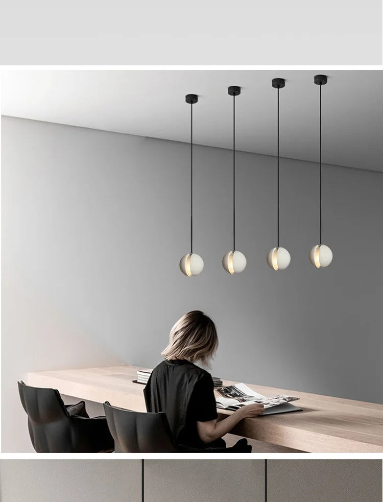 Chandelier Modern Chandelier Modern LED Concrete Ball Pendant Light Minimalist Mini Globe Cement Chandelier Home Decor