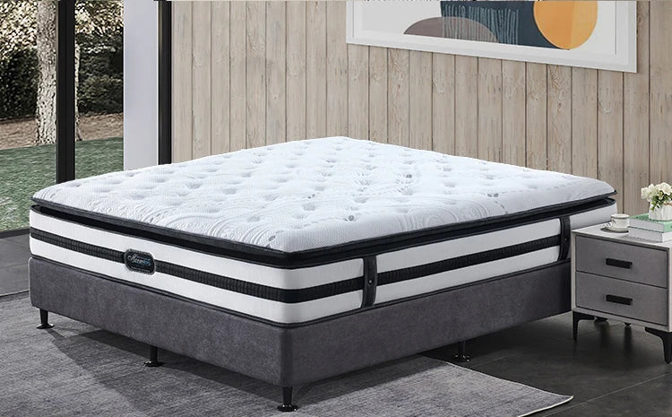 Euro Top Sleepwell Compressed Queen Size Gel Memory Foam Pocket Spring Mattress
