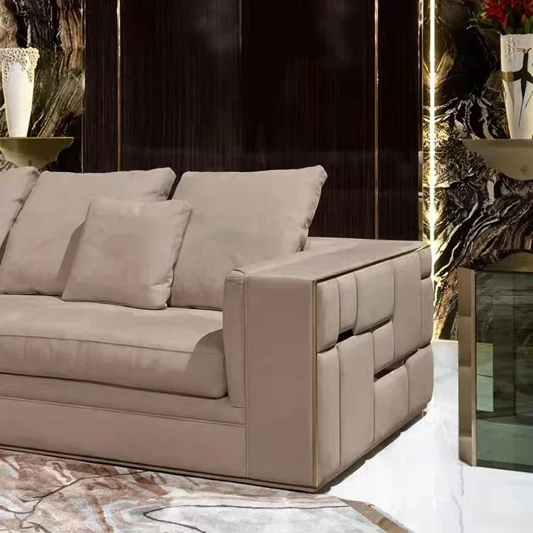 Luxury Furniture Sectional Corner Couch 1+2+3 Luxury Furniture Set Italian Modern Living Room Sofa Sets