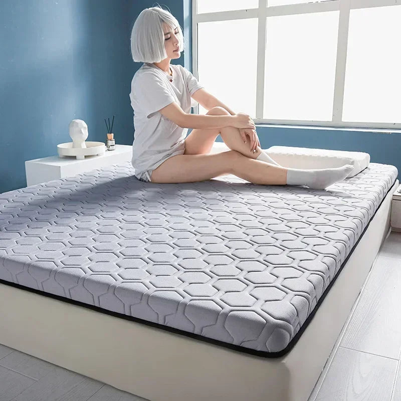 Foldable Natural Latex Mattress for Double Single Bed King Size Mat In Dormitory Hotels Bedroom Furniture Household Thickened