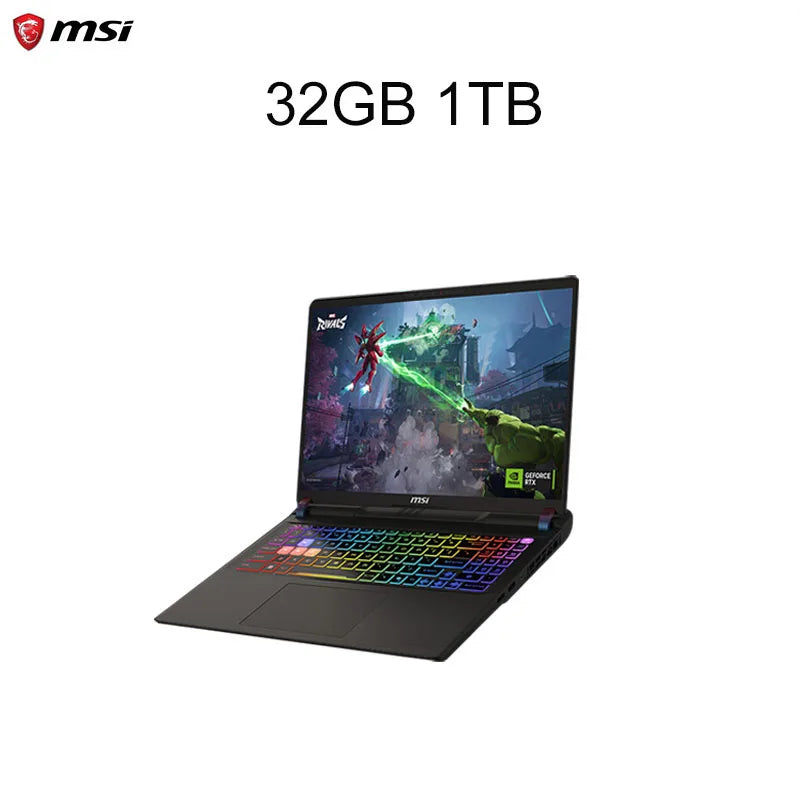 2025 MSI Vector 16 HX AI Gaming Laptop 16 Inch 2.5K 240Hz IPS Screen Netbook Ultra 9-275HX 32GB 1TB RTX5070Ti Netbook Computer
