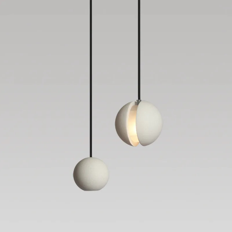 Chandelier Modern Chandelier Modern LED Concrete Ball Pendant Light Minimalist Mini Globe Cement Chandelier Home Decor