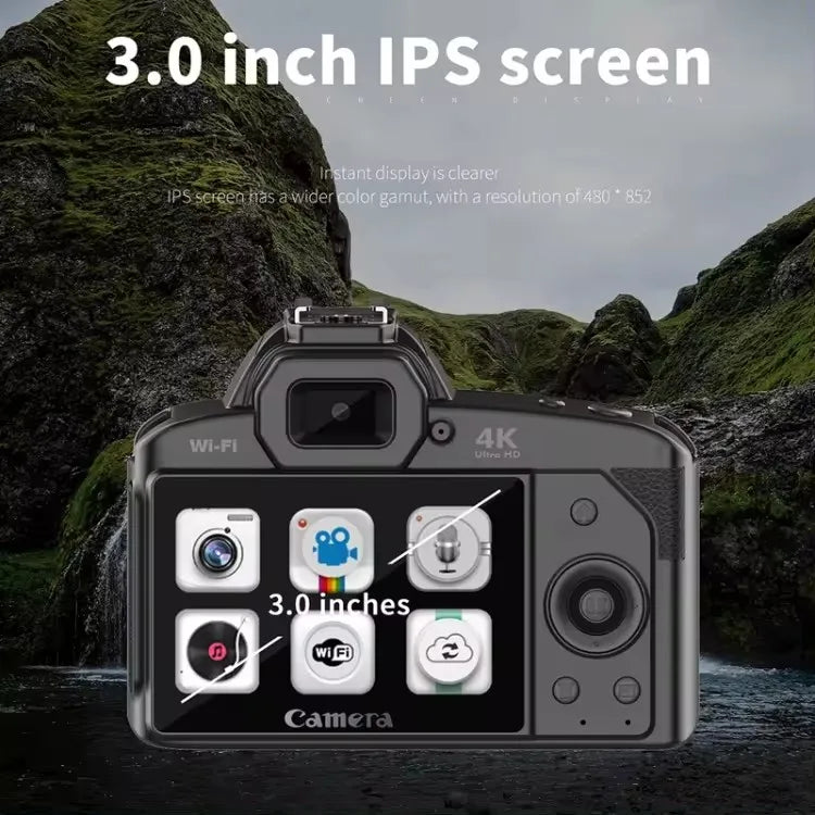 D5 Portable Camcorder Professional 4K HD Video Night Vision 64MP Cameras Photographer WIFI Digital DSLR Camera With 16X Zoom