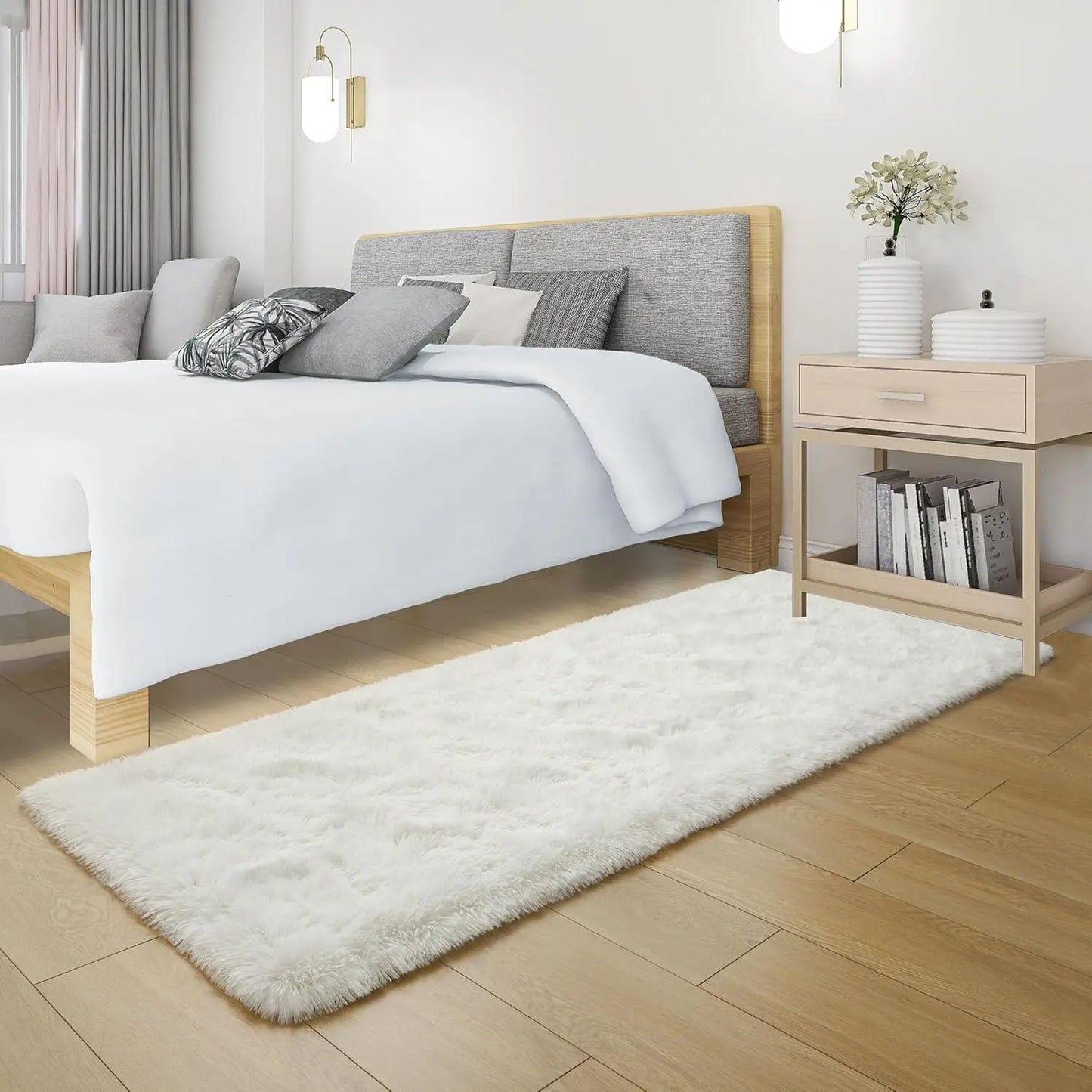 Soft Carpet for Living Room Fluffy Hall Sofa Area Rug Carpets Room Decor Plush Rugs for Children Bedroom Play Floor Mats
