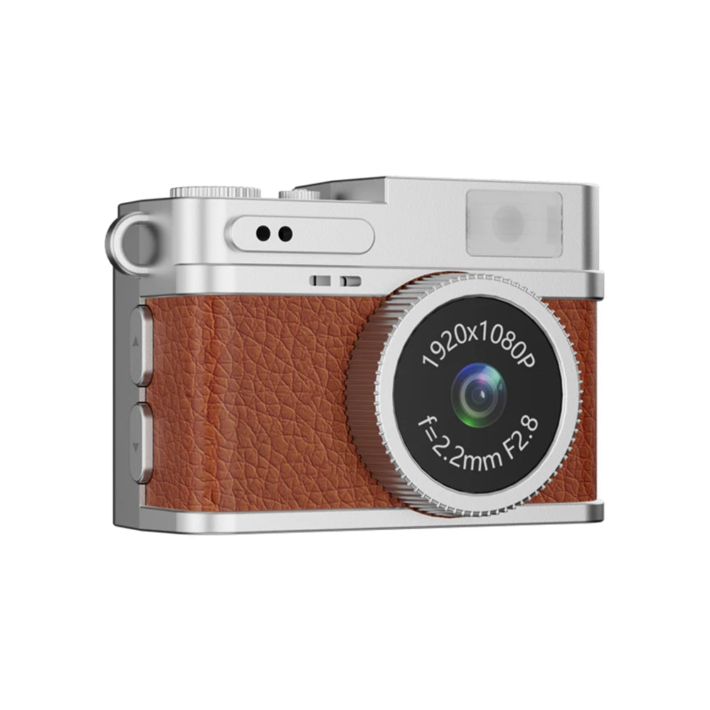 S150 Retro Digital Camera Mini Video Cam Photography Point Camera 1080P Pocket Video Recorder with LED Flash Light for Kids Toys