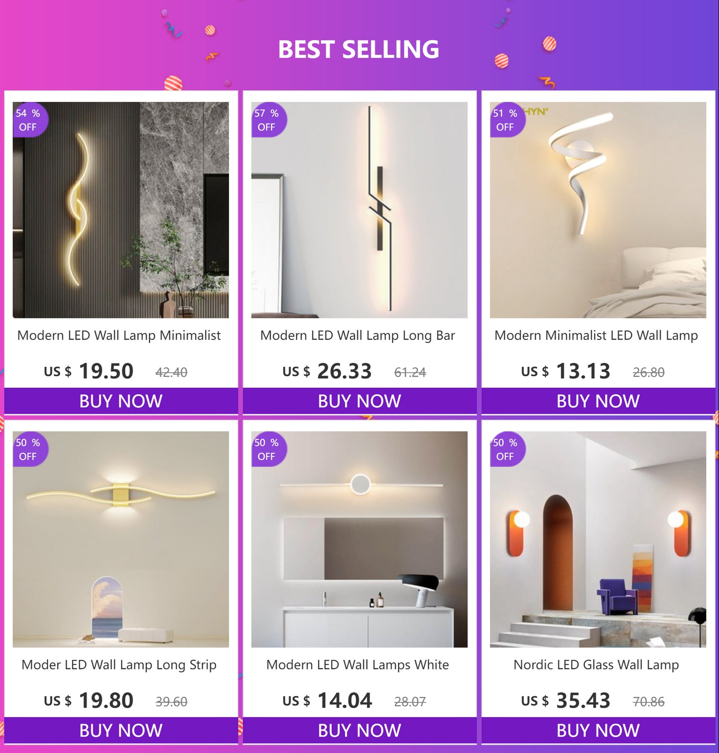 Modern LED Strip Wall Lamp Double Curve Remote Control Light Bedside Decor Black Gold Wall Sconces Living Room Bedroom Led Fixtu