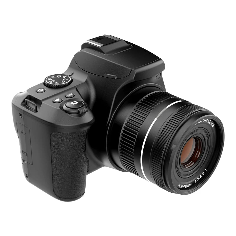 4K Professional Video SLR Camera 64MP Vlog Digital Cameras for Youtube Livestream Webcam 10X Optical Zoom Photography Camcorder