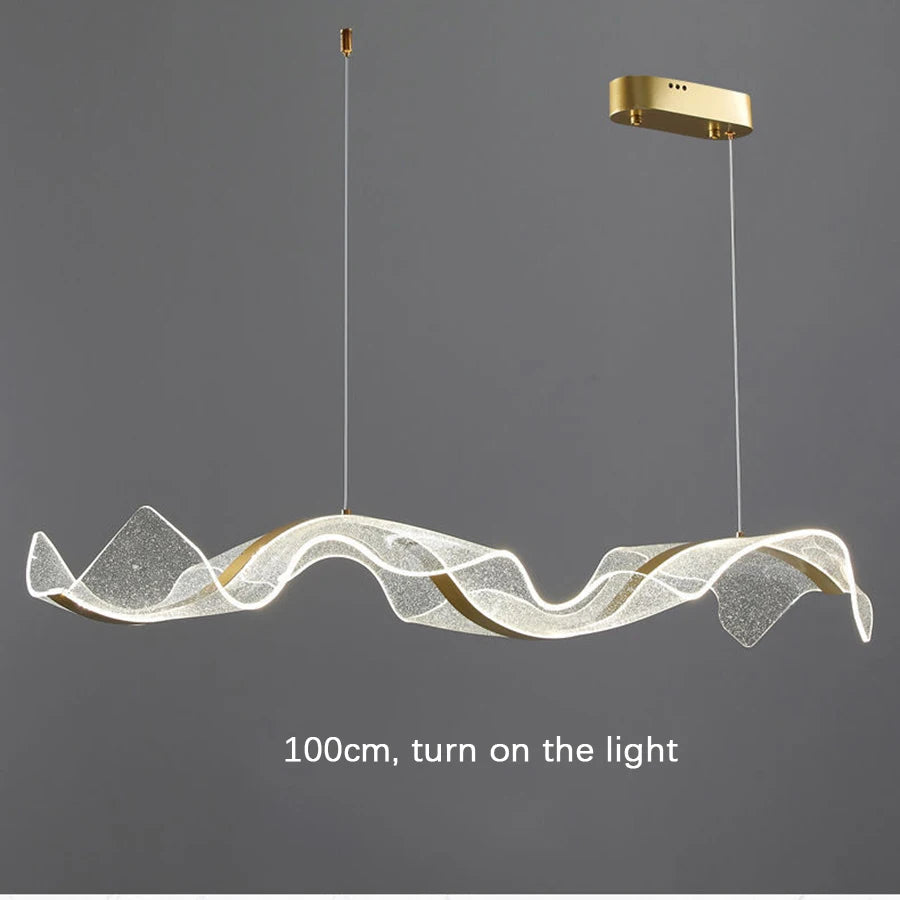 Chinese style light luxury dining room chandelier personalized creative long bar lamp new Chinese tea room lamps and lanterns