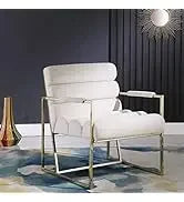Morden Fort white leather love seat and sofa set, modern luxury and comfy furniture sleeper pouches for living room, apartment,