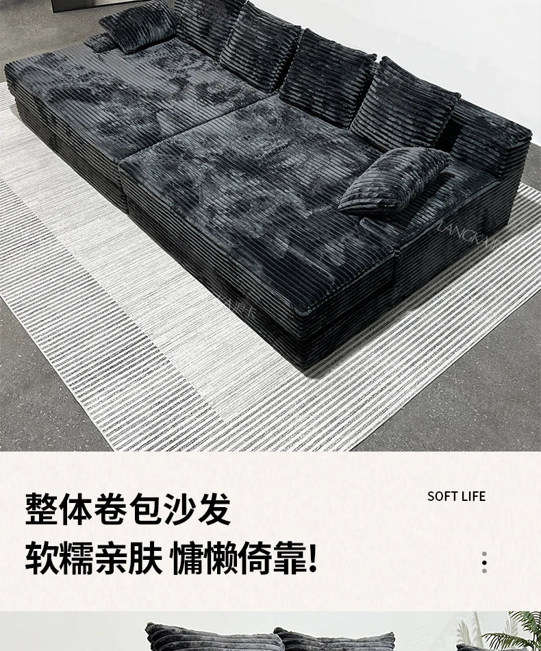 Bed Luxury European Sofa Armrest Adults Villa Floor Vacuum Compressed Couch Living Room Recliner Divano Sottovuoto Furniture