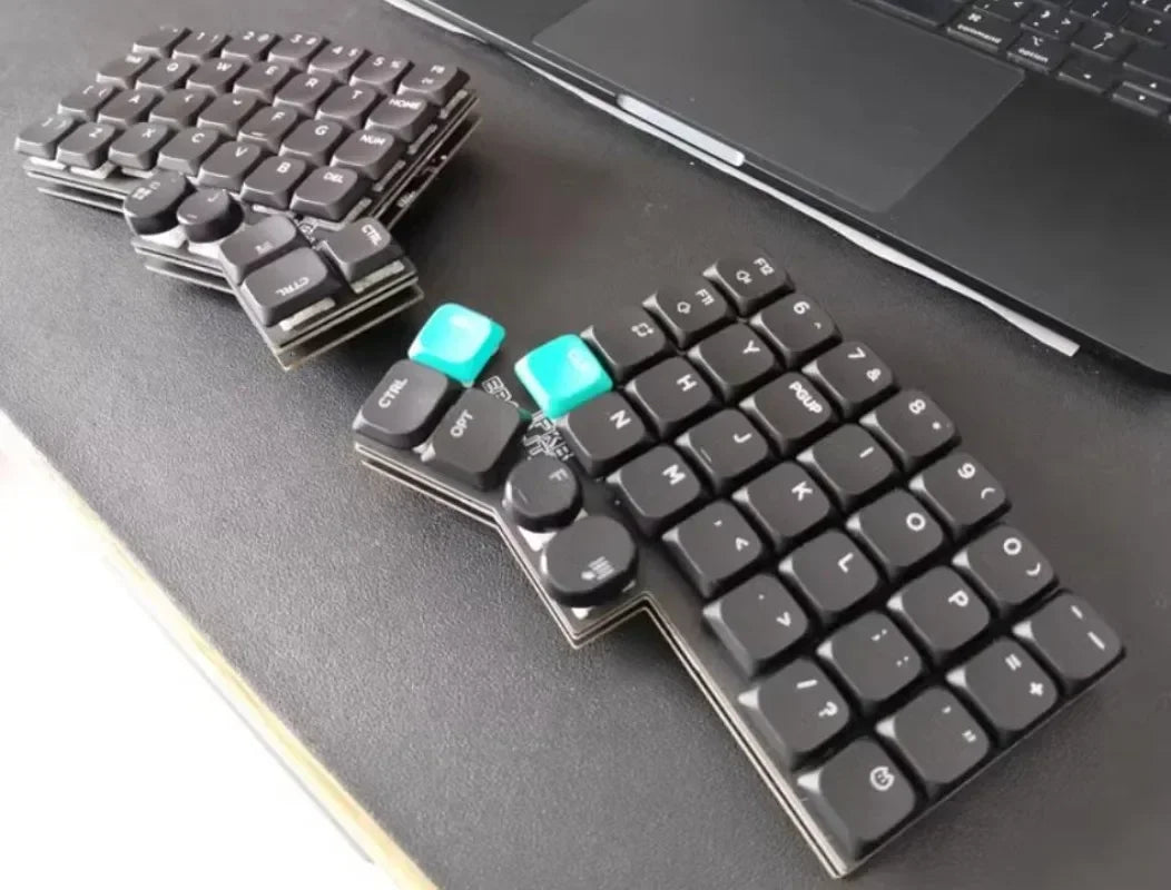 If-ergolite Split Keyboard Kit Low Profile Wireless Keyboard Ergonomic Custom Hot Swap Programmer Support VAIL Gaming Keyboard