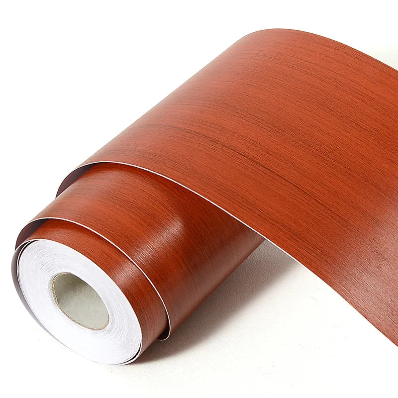 5M Skirting Line Wall Sticker Imitation Wood Pattern Self-adhesive PVC Sticker Living Room Corner Decals