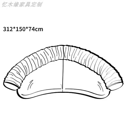 Italian Minimalist Living Room Sofas Curved Leisure Trendy Modern Sofa Designer Aesthetics Muebles Chinese Style Furniture