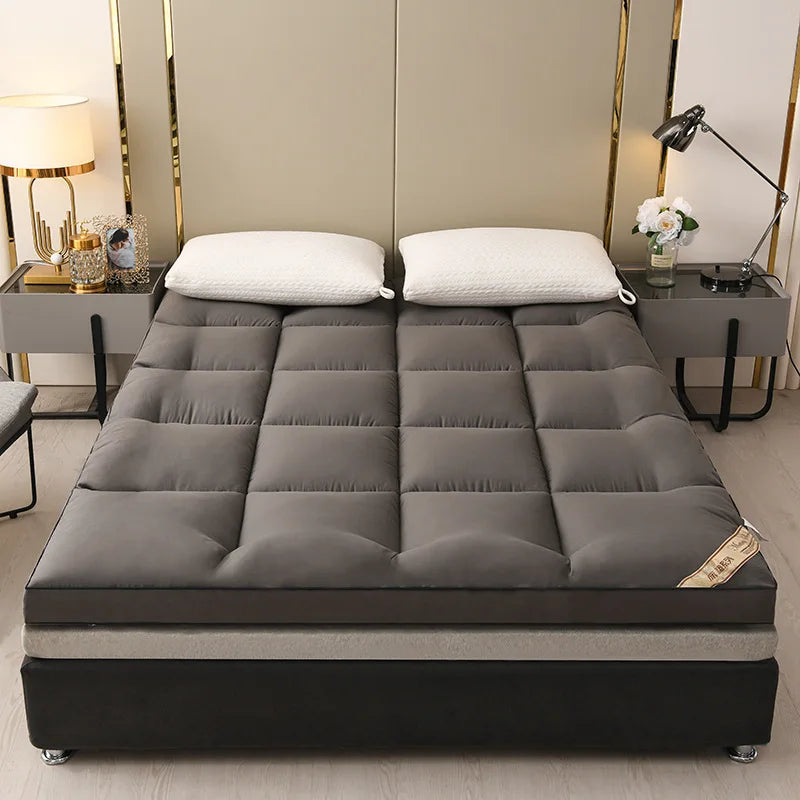 Summer thickening tatami mattress Feather down soft mattress foldable futon folding soft mattresses