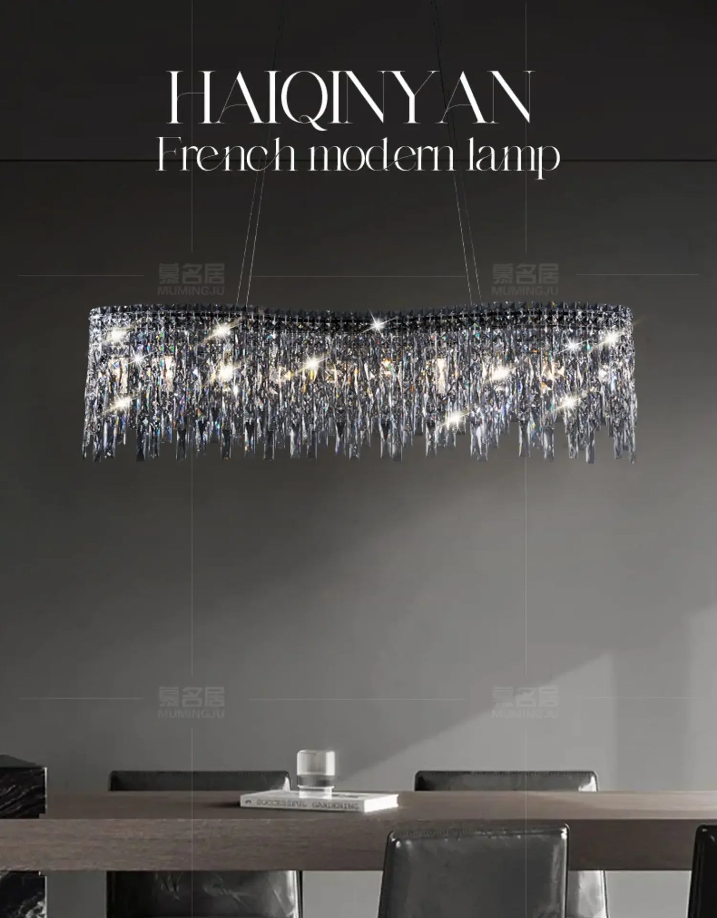 Italy Designer Luxury Chrome Chandelier K9 Crystal for Dining Room Hotel Hall Villa Bar Round Long Hanging Light Fixture Decor
