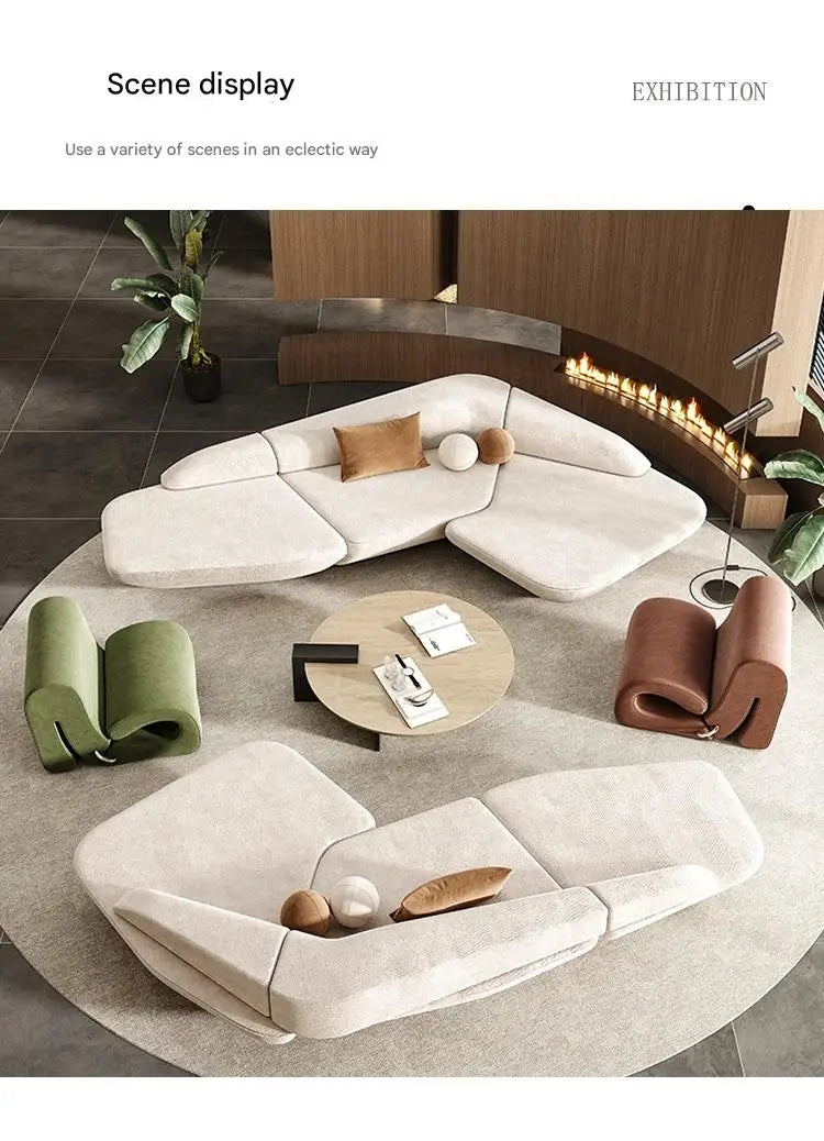 Design European Modern Sofas Leisure Light Luxury Comfortable High Quality Living Room Sofa Sectional Decor Muebles Furniture