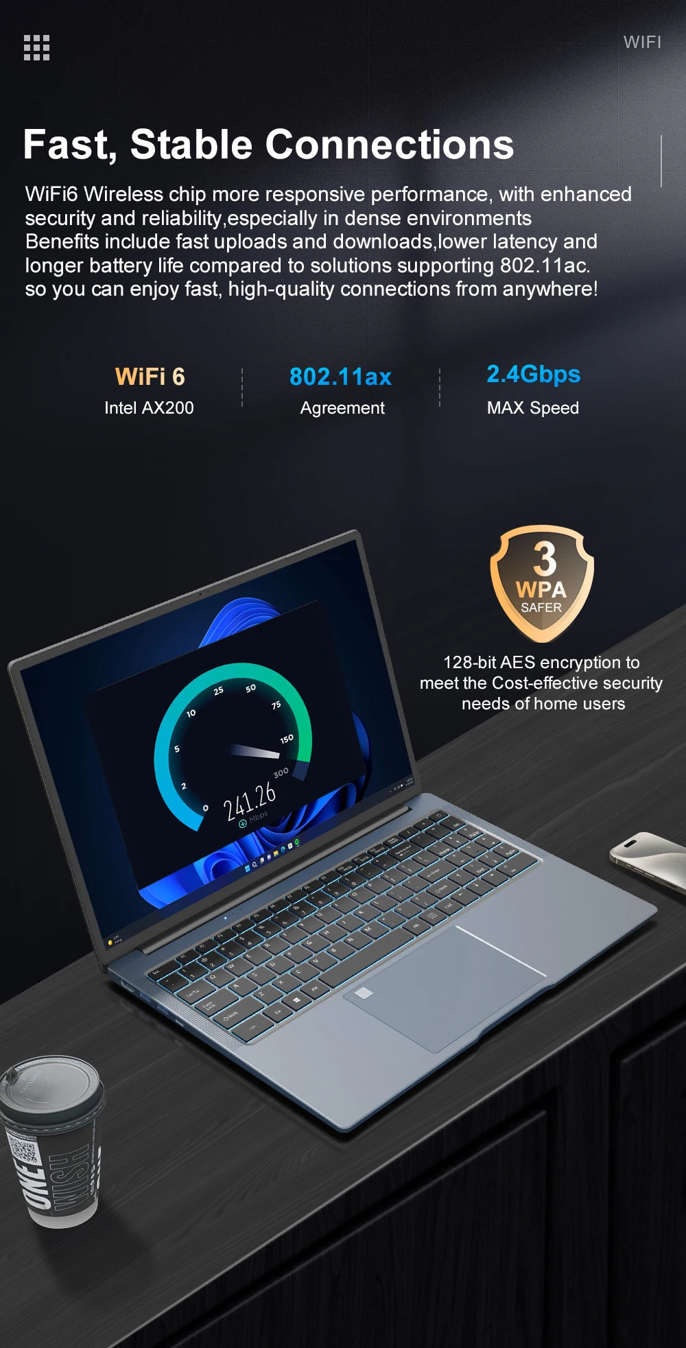 Ninkear N16 Pro Gaming Laptop 13th Intel i7-13620H 16-inch 2.5K IPS 120Hz Computer 32GB DDR4+1TB SSD WiFi 6 Fingerprint Unlock