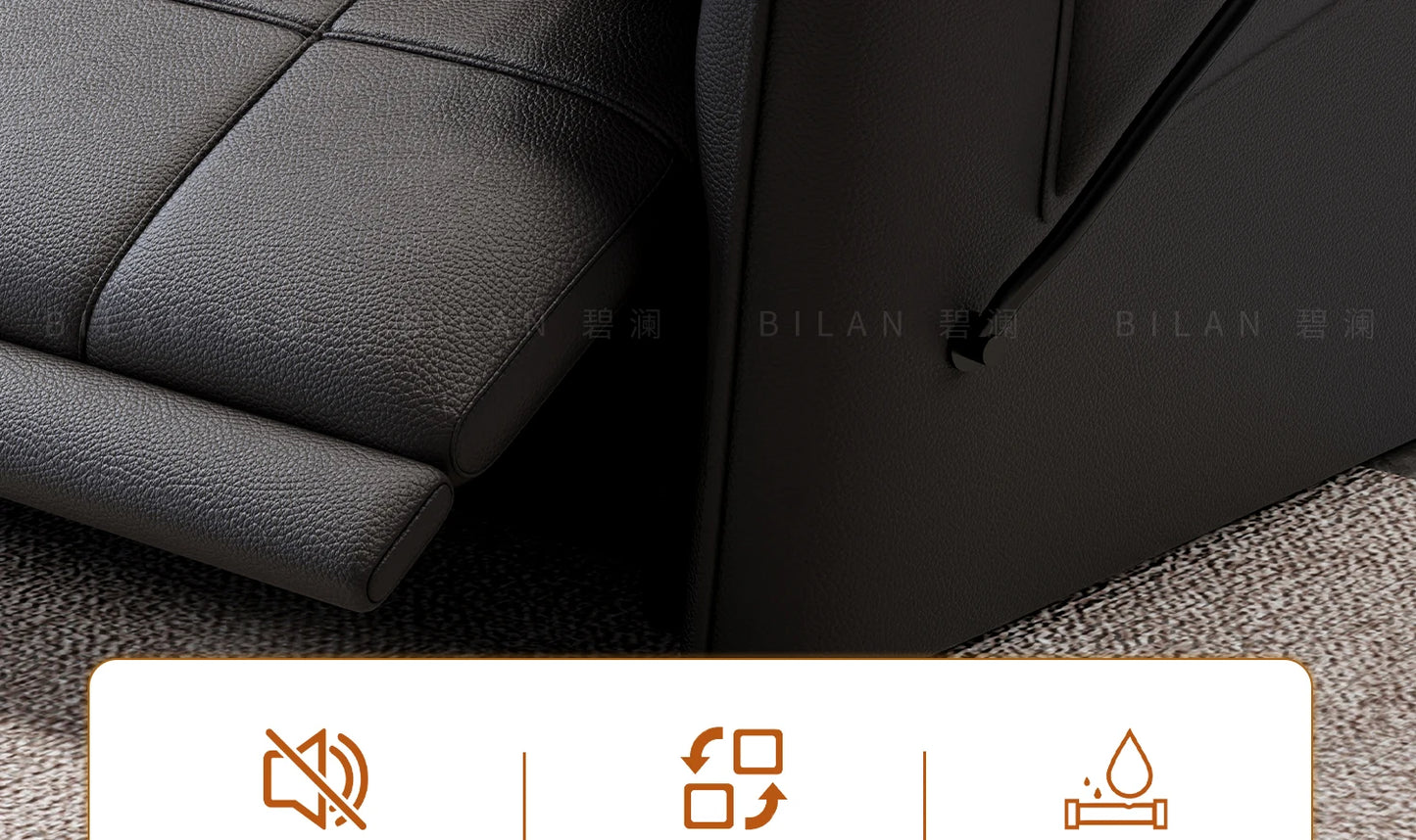 Genuine Leather Modern Sofa Chair Living Room Electric Designer Reclining Sofa Italian Loveseat Divano Soggiorno Home Furniture