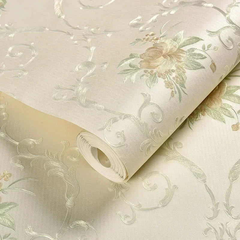 Floral Wallpaper Self-adhesive Warm Girl Bedroom 3d Thickening Wall Decoration Stickers Living Room Restaurant Sofa Background