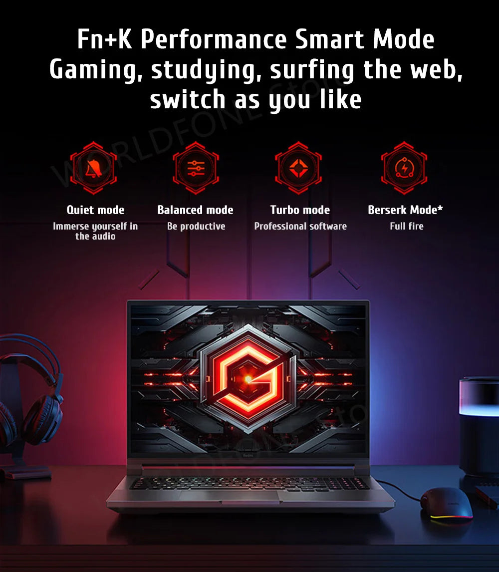 XIAOMI Redmi G Pro 2024 Gaming Laptop NVIDIA Geforce RTX 4060 Intel Core i9-14900HX 16"Inch RAM 16GB SSD 1TB 2.5K 240Hz Gamer PC