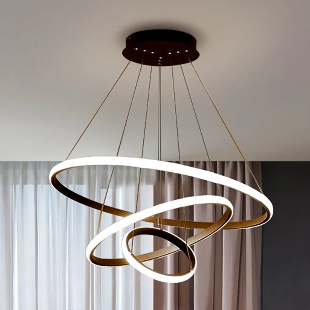 Modern Ceiling Chandelier Lighting Adjustable LED Pendant Chandelier High Brightness Ceiling Lamp for Living Room Bedroom