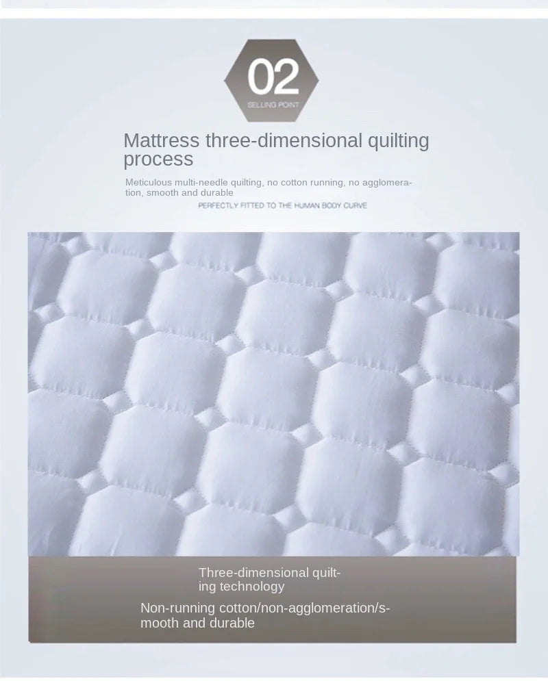 Anti-Skid Thin Cotton Mattress Cushion Protective Pad Hotel Bed Cotton-Padded Mattress Summer Cold Cold Mattress Dormitory Mat