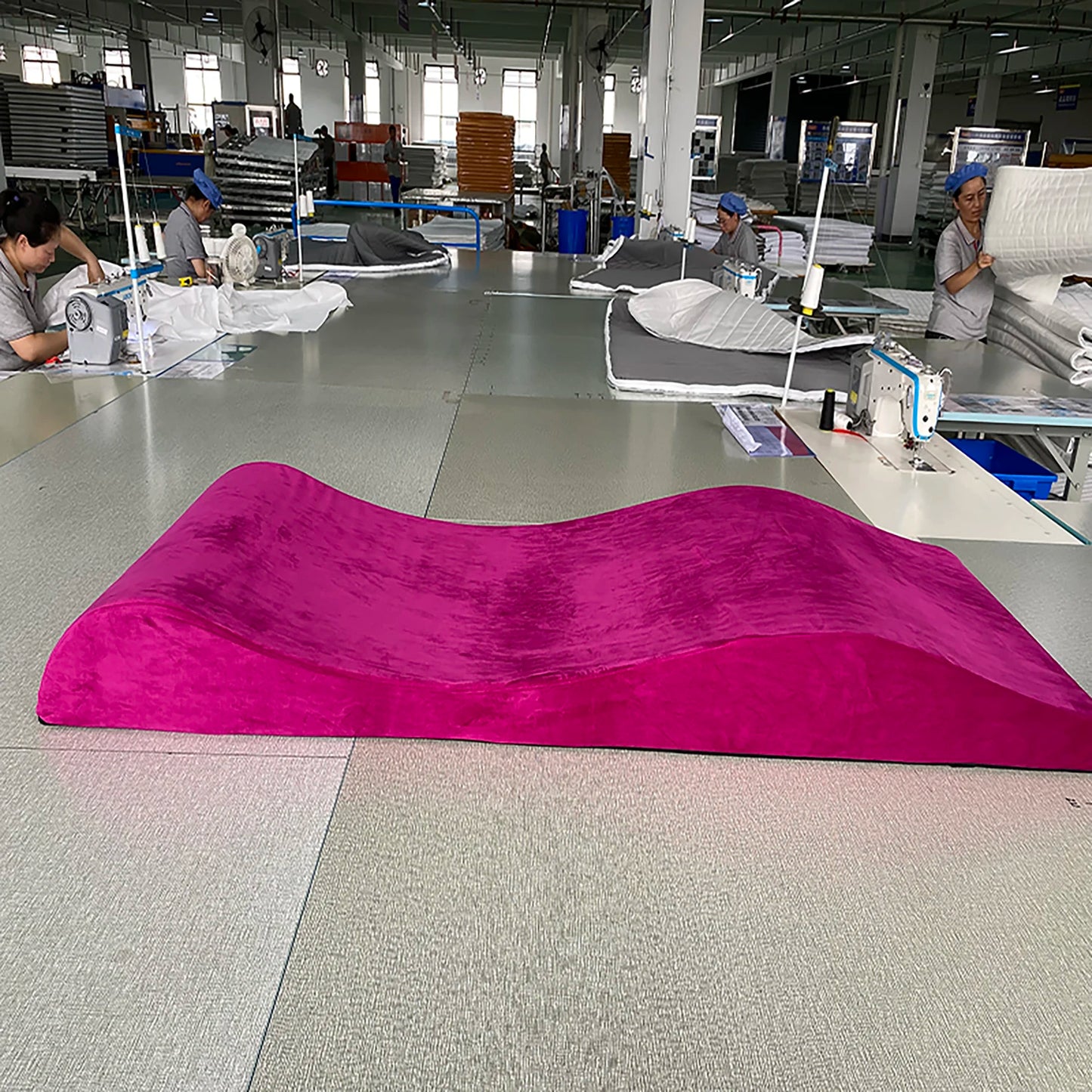 Curved Foam Mattress With Velvet Covers Salon Lash Foam Topper Massage Table Eyelash Extension