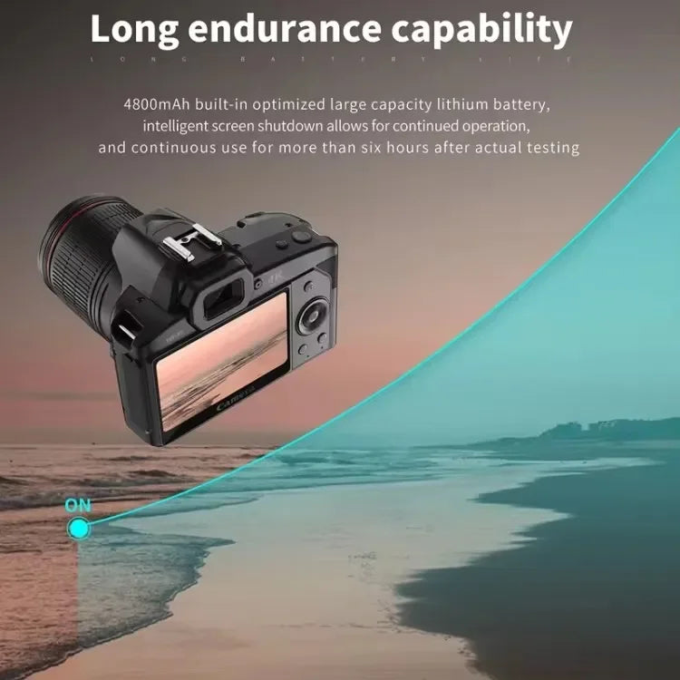 D5 Portable Camcorder Professional 4K HD Video Night Vision 64MP Cameras Photographer WIFI Digital DSLR Camera With 16X Zoom