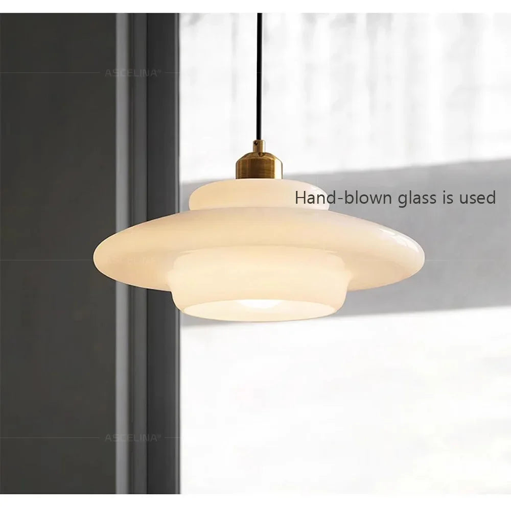 Nordic Glass Pendant Lamp Art Decorative Dinning Room Lamp Kitchen Island Bedrrom Bedside LED E27 Modern Light Fixtures