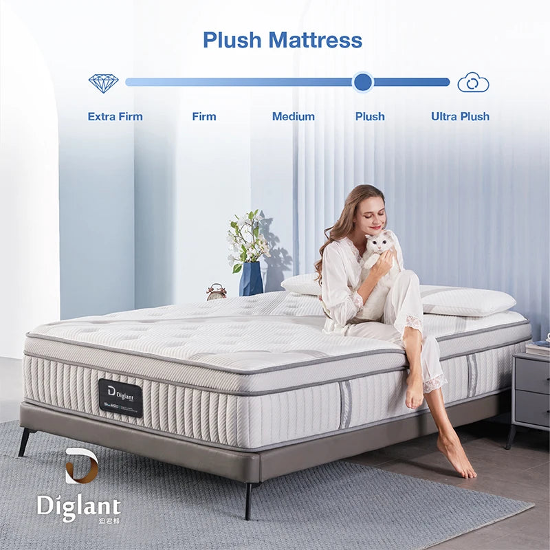 Hybrid Mattress 14 Inch Memory Foam Pocketing Spring Mattress