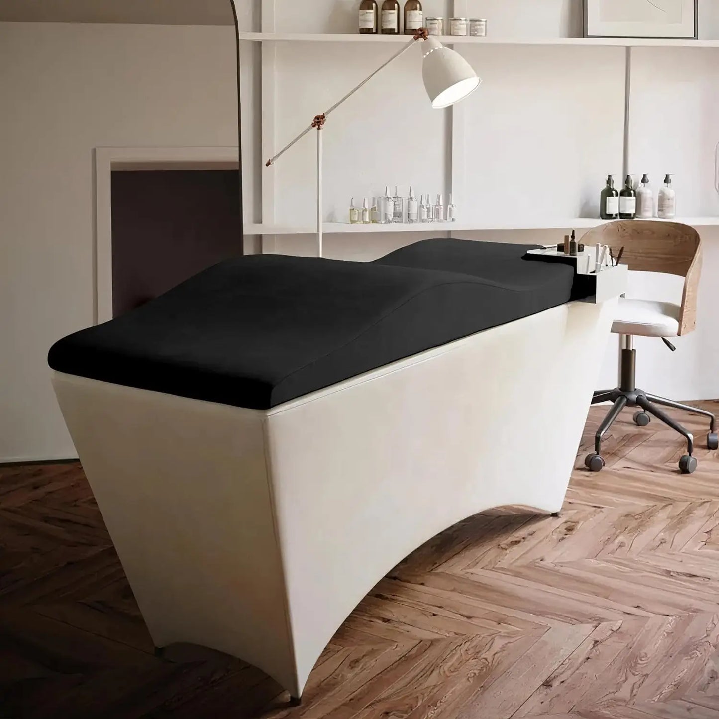 Foam Spa Massage Table Beauty Bed Curved Topper Salon Anatomica Lash Mattress Wave Memory Foam Lash Bed Topper