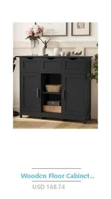 TV Stand Cabinets Drawers Entertainment Center Luxury Minimalism Practical Up to 85" Shelf Open Storage Circu Connect Power