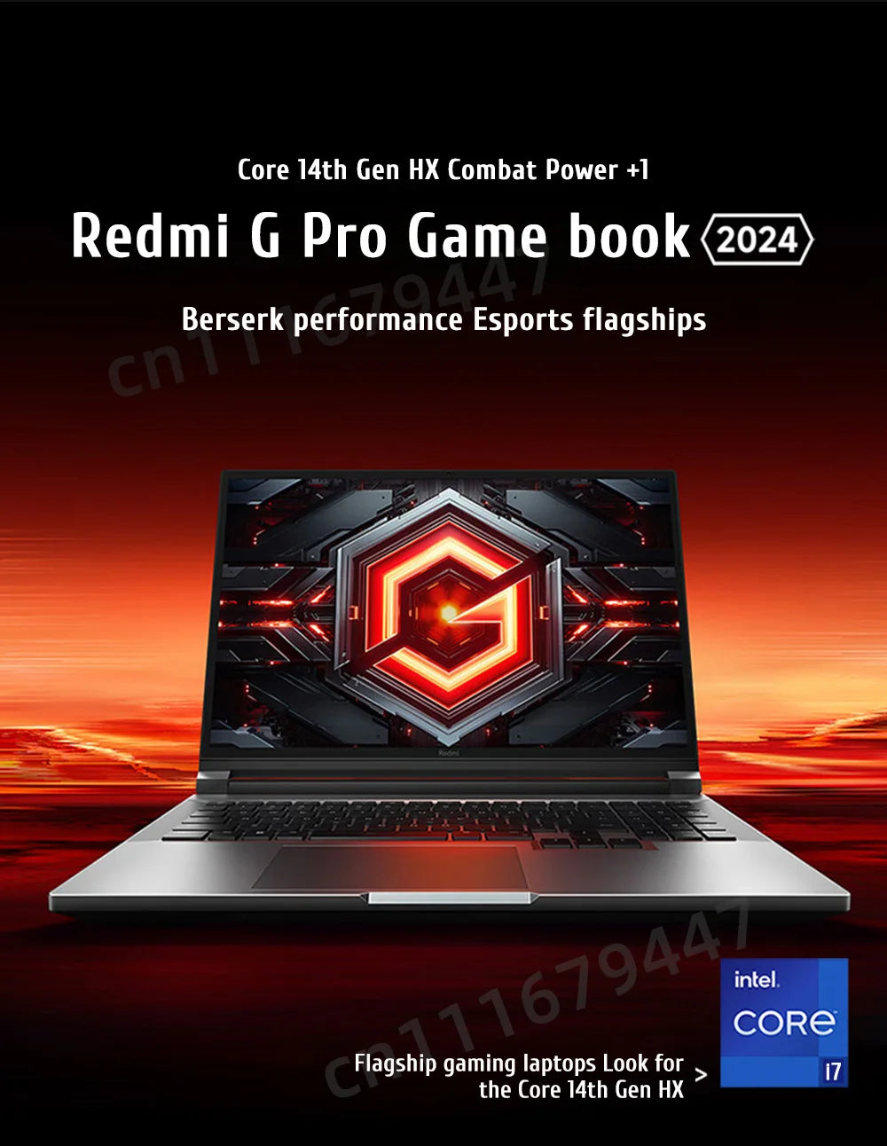 XIAOMI Redmi G Pro 2024 Gaming Laptop NVIDIA Geforce RTX 4060 Intel Core i9-14900HX 16"Inch RAM 16GB SSD 1TB 2.5K 240Hz Gamer PC