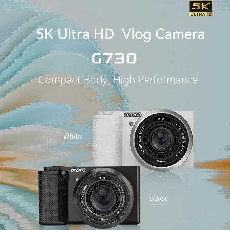 Digital Camera 3.2inch G730 12X Optical Zoom Compact Camera | 4K 60FPS Video, Sony CMOS Sensor & IR Night Vision