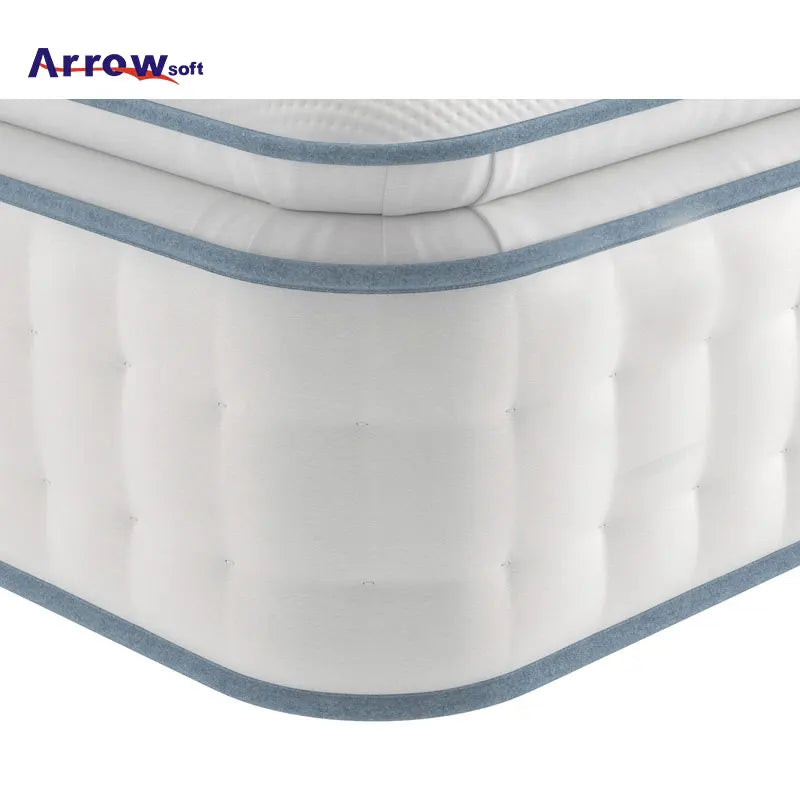 King or queen size gel memory natural latex foam silence and individual anti fatigue compress pocket spring mattress