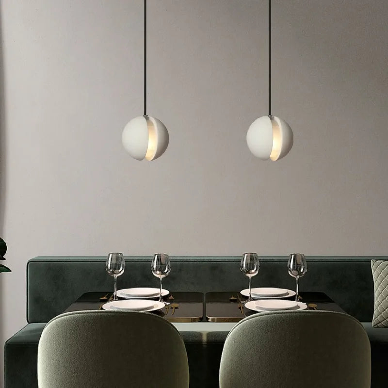 Chandelier Modern Chandelier Modern LED Concrete Ball Pendant Light Minimalist Mini Globe Cement Chandelier Home Decor