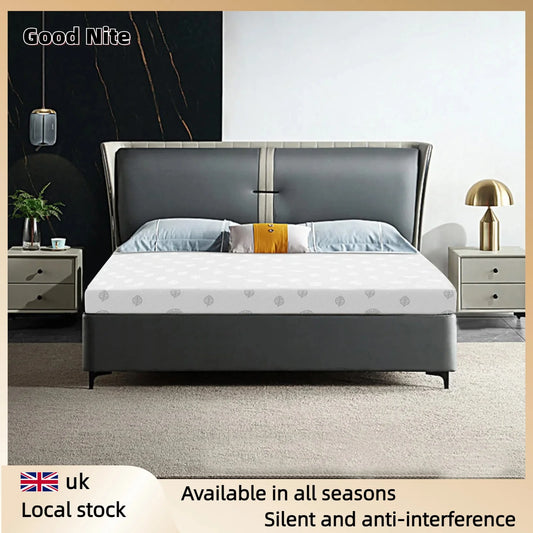 Good Nite Cloud-Like 4.3" Memory Foam Mattress - Plush Pressure-Relieving Topper with Ice Silk Cover for Sweat-Free Sleep