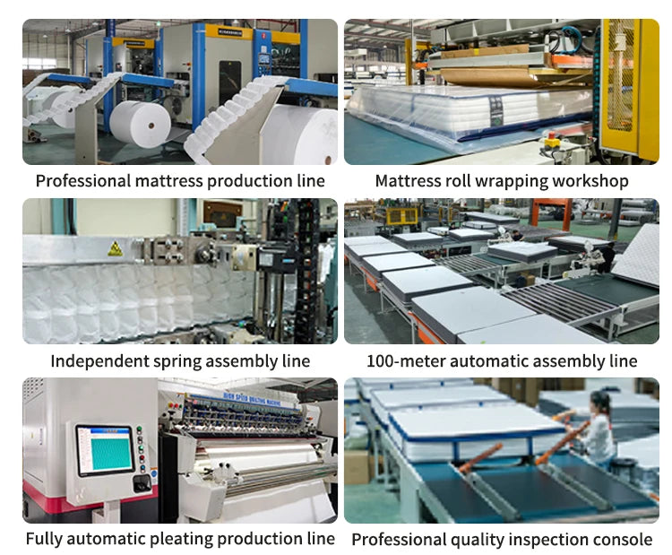 Standard Mattress Hotel Mattress Pocket Spring Mattress Soft and Comfortable Memory Foam Matelas