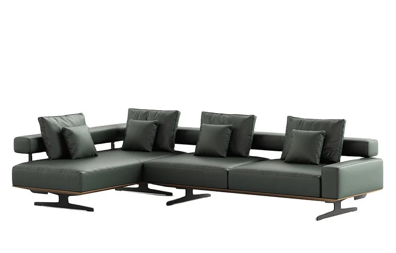 Living Room Furniture Recliner Feather Leather Sofa Sets Sectional Sofa Set