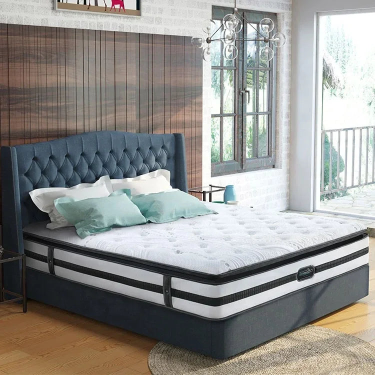 Euro Top Sleepwell Compressed Queen Size Gel Memory Foam Pocket Spring Mattress