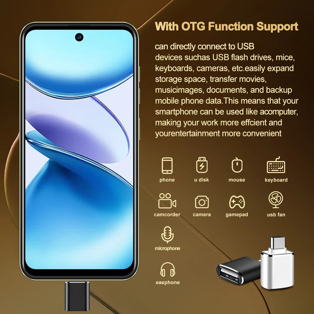 FUFFI X7 Pro Smartphone Cellphone Android 14 6.56 inch Screen,12+512GB 24+48MP Mobile phone 5800mAh Google Play Store Phone