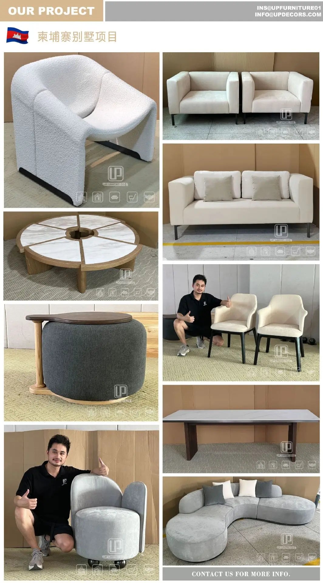 Modern popular light luxury leather full leather villa home improvement living room sofa 1 + 2 + 3 sofa combination set