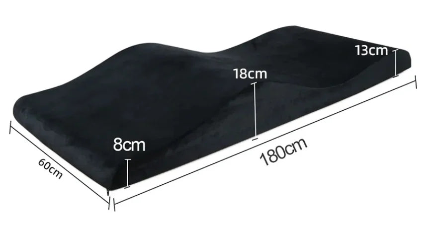 Foam Spa Massage Table Beauty Bed Curved Topper Salon Anatomica Lash Mattress Wave Memory Foam Lash Bed Topper