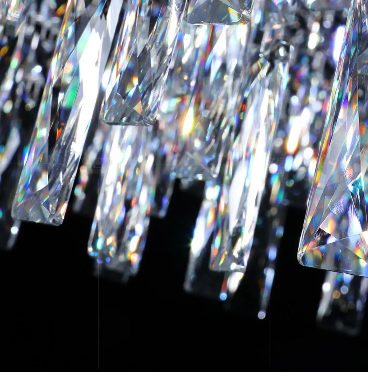 Italy Designer Luxury Chrome Chandelier K9 Crystal for Dining Room Hotel Hall Villa Bar Round Long Hanging Light Fixture Decor
