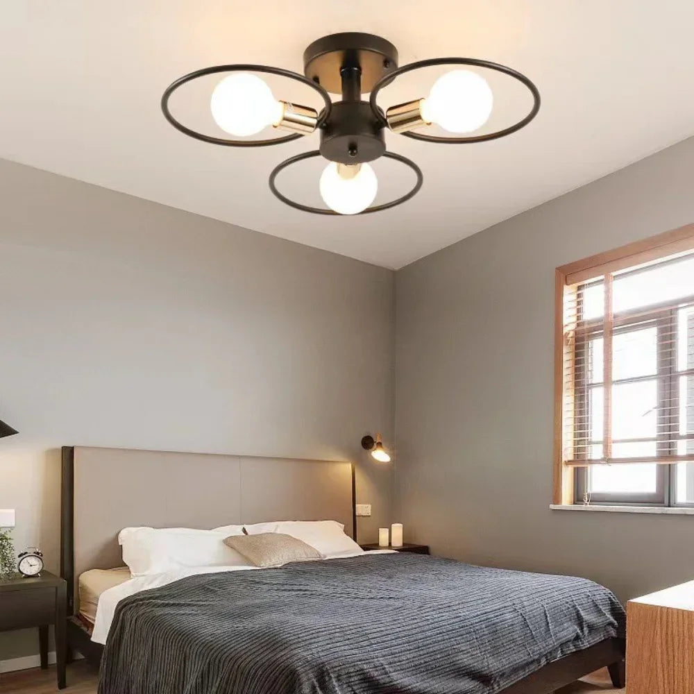 Modern LED Chandelier for Living Dinning Room Bedroom Light Color Changeable Ceiling Chandeliers Lamp