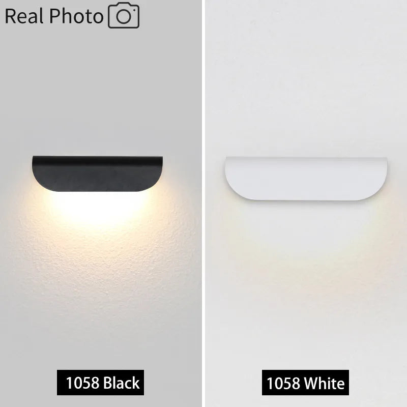JoollySun Wall Light Outdoor Lamp Home Decor Lighting for Balcony Garden LED Waterproof Aluminium Modern Wall Mounted Sconces